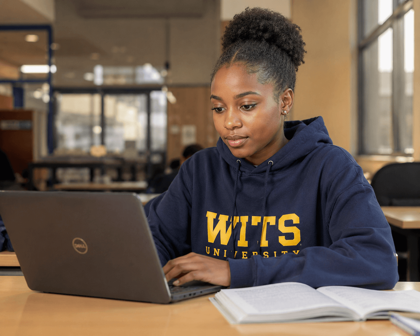 Étudiant sur la plateforme LMS